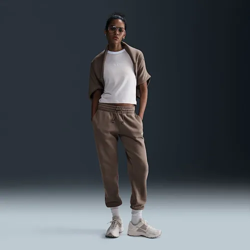 Nike Sportswear Phoenix Fleece женская Mid-Rise Sweatpants цвет коричневый