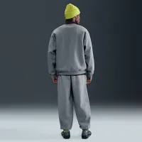 Nike Solo Swoosh мужские Fleece Crew цвет серый