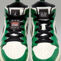 Nike Jordan 1 Mid SE Little дитячі Кросівки колір зелений
