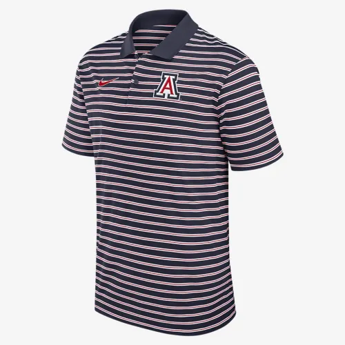 Arizona Wildcats Primetime Victory Striped мужские Nike Dri-FIT College Polo синий