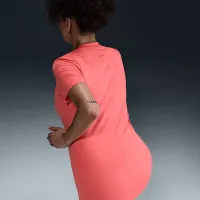 Nike (M) One жіноча Dri-FIT Slim-Fit Short-Sleeve Top (Maternity) Orange