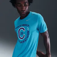 Nike Rise 365 мужские Dri-FIT Short-Sleeve Running Top синий