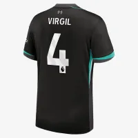 Virgil van Dijk Liverpool 2024/25 Stadium Away мужские Nike Dri-FIT Soccer Jersey цвет зеленый