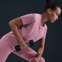 Nike One Classic жіноча Dri-FIT Short-Sleeve Top Pink
