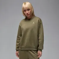 Nike Jordan Brooklyn Fleece жіноча Crew-Neck світшот колір зелений