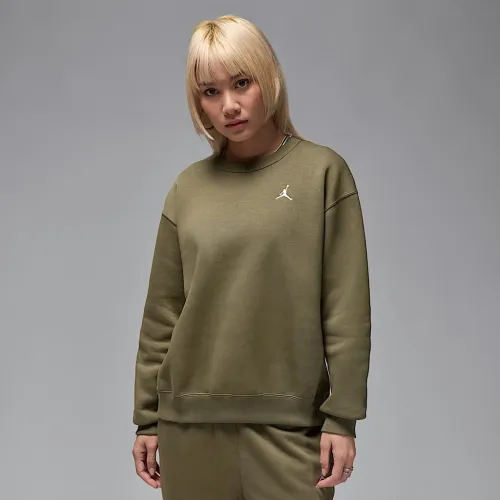 Nike Jordan Brooklyn Fleece жіноча Crew-Neck світшот колір зелений