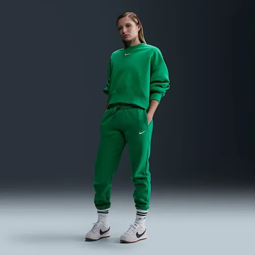 Nike Sportswear Phoenix Fleece жіноча Mid-Rise Sweatpants колір зелений