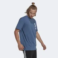 Футболка adidas Essentials BrandLove HL9381 - Блакитна