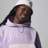 Nike Jordan Fundamentals Big детские Pullover Толстовка с капюшоном цвет фиолетовый