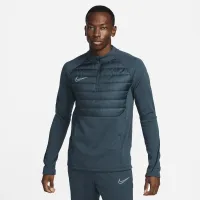 Nike Academy Winter Warrior мужские Therma-FIT 1/2-Zip Soccer Top цвет зеленый