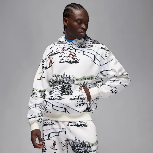 Nike Jordan Brooklyn Fleece чоловічі Pullover Толстовка з капюшоном колір білий