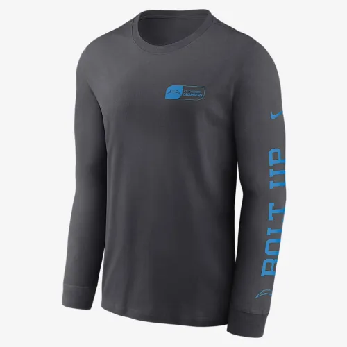 Los Angeles Chargers All Out чоловічі Nike NFL Long-Sleeve футболка колір сірий
