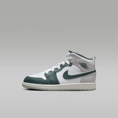 Nike Jordan 1 Mid SE Little дитячі Кросівки колір білий