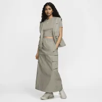 Nike Sportswear Essential жіноча Mid-Rise Woven Cargo Midi спідниця колір зелений