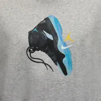 Nike Jordan Brooklyn Fleece чоловічі Crewneck світшот колір сірий