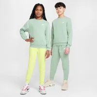 Nike Sportswear Club Fleece Big детские свитшот цвет зеленый