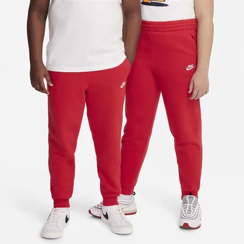 Nike Sportswear Club Fleece Big дитячі Joggers (Extended Size) колір червоний