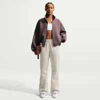 Nike Sportswear женская оверсайз Fleece Track Куртка цвет фиолетовый