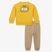Nike Sportswear Create Your Own Adventure Baby (12-24M) French Terry Graphic Crew набор цвет коричневый