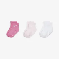 Nike Core Swoosh Toddler Gripper носки Box набор (3 пары) Pink