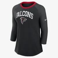 Atlanta Falcons жіноча Nike NFL 3/4-Sleeve футболка колір чорний