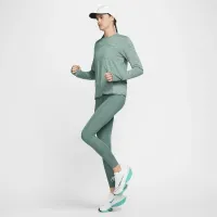 Nike Dri-FIT Swift Element UV женская Crew-Neck Running Top цвет зеленый
