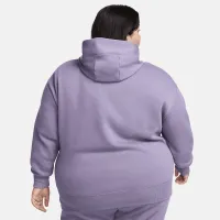 Nike Sportswear Phoenix Fleece женская оверсайз Pullover Толстовка с капюшоном (большие размеры) цвет фиолетовый