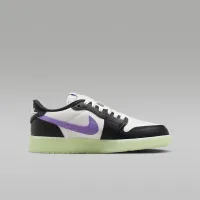 Nike Air Jordan 1 Retro Low Big детские Кроссовки цвет черный