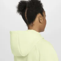 Nike Sportswear Tech Fleece Big детские (Girls') Full-Zip Толстовка с капюшоном (Extended Size) цвет зеленый