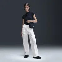 Nike Sportswear Everything Wovens жіноча Mid-Rise Open-Hem Pants колір білий