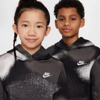 Nike Sportswear Club Fleece Big дитячі Толстовка з капюшоном колір чорний