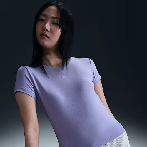 Nike Sportswear Chill Knit жіноча футболка колір фіолетовий