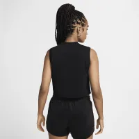 NikeCourt Heritage жіноча Cropped Tennis Tank Top колір чорний