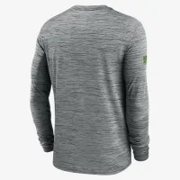 Seattle Seahawks Sideline Velocity мужские Nike Dri-FIT NFL Long-Sleeve футболка цвет серый