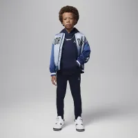 Nike Jordan MJ Brooklyn Fleece Little детские 2-Piece Pullover Толстовка с капюшоном набор синий