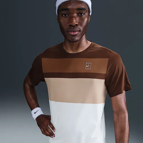 NikeCourt Advantage чоловічі Tennis Top колір коричневий