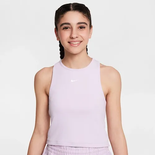 Nike Sportswear Girls' Ribbed Tank Top колір фіолетовий