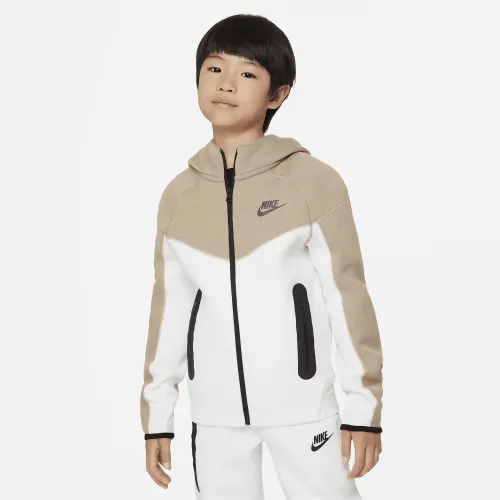 Nike Sportswear Tech Fleece Big дитячі (для хлопчиків) Full-Zip Толстовка з капюшоном колір білий