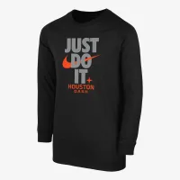 Houston Dash Big дитячі (для хлопчиків) Nike Soccer Long-Sleeve футболка колір чорний