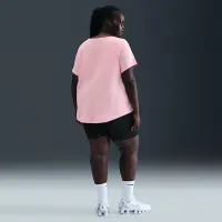 Nike Sportswear Club Essentials женская футболка (большие размеры) Pink
