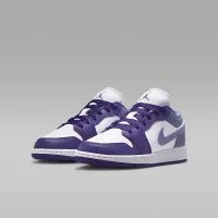 Nike Air Jordan 1 Low Big детские Кроссовки цвет фиолетовый