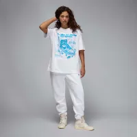 Nike Jordan жіноча оверсайз Graphic футболка колір білий