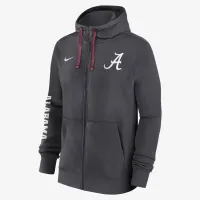 Alabama Crimson Tide Sideline Team Issue мужские Nike College Full-Zip Толстовка с капюшоном цвет серый