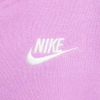 Nike Sportswear Club Fleece Big детские оверсайз Pullover Толстовка с капюшоном цвет фиолетовый