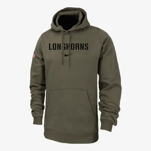 Texas Club Fleece чоловічі Nike College Толстовка з капюшоном колір зелений