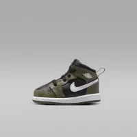 Nike Jordan 1 Mid Baby/Toddler Кросівки колір чорний