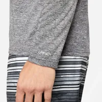 Nike мужские Heatheцвет красный Long-Sleeve Hydroguard Swim Shirt цвет черный