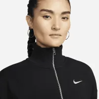 Nike Sportswear Phoenix Fleece жіноча 1/2-Zip Cropped світшот колір чорний