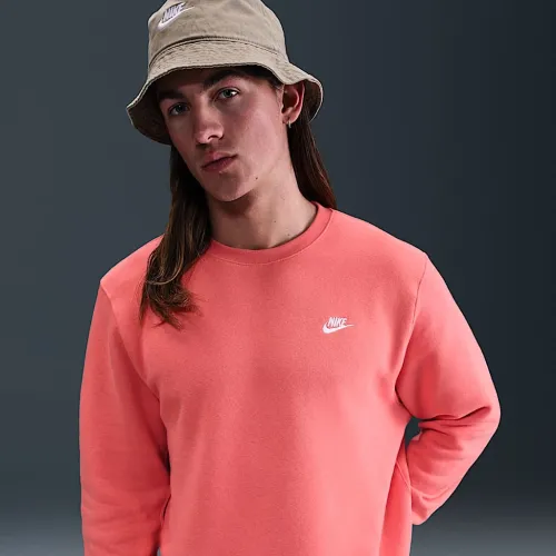 Nike Club чоловічі Fleece Crew Orange