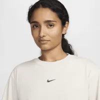 Nike Sportswear жіноча Loose Long-Sleeve футболка колір коричневий